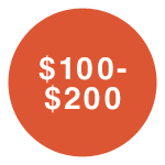 $100-$200