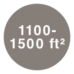 1100-1500 sq. ft.