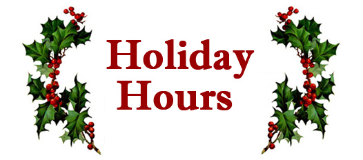 Holiday Hours
